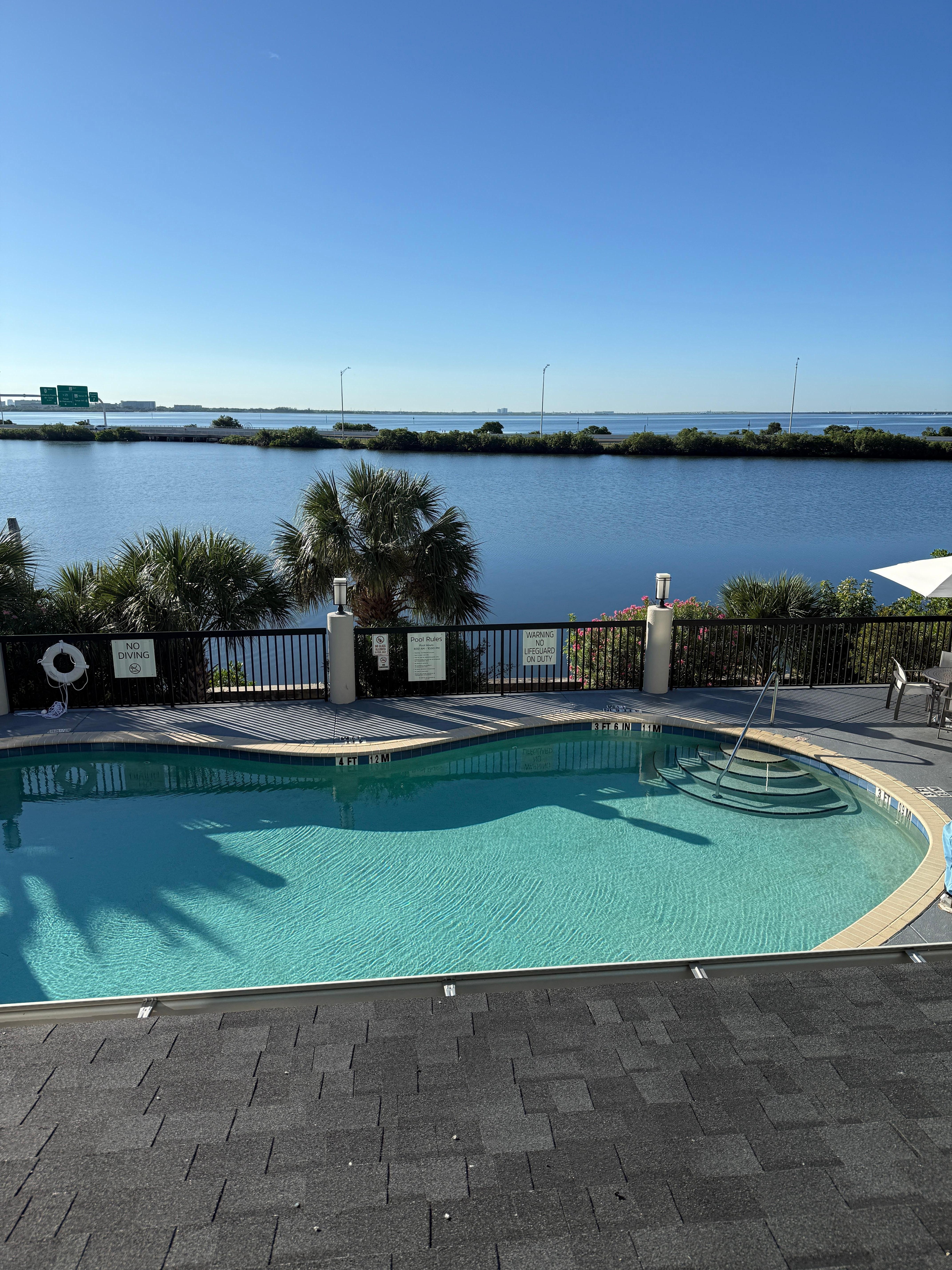 View from my second floor room. What a great view to wake up to!