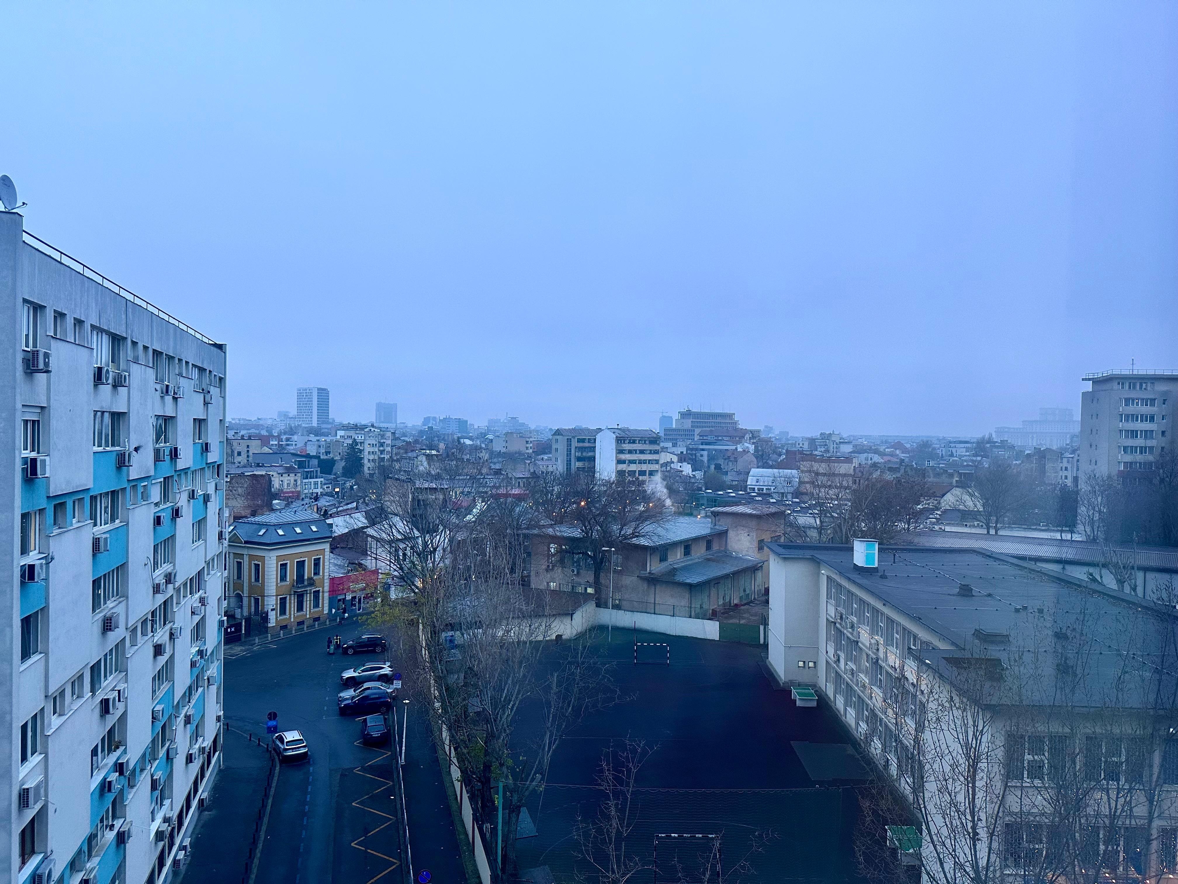 The view (weather was foggy)