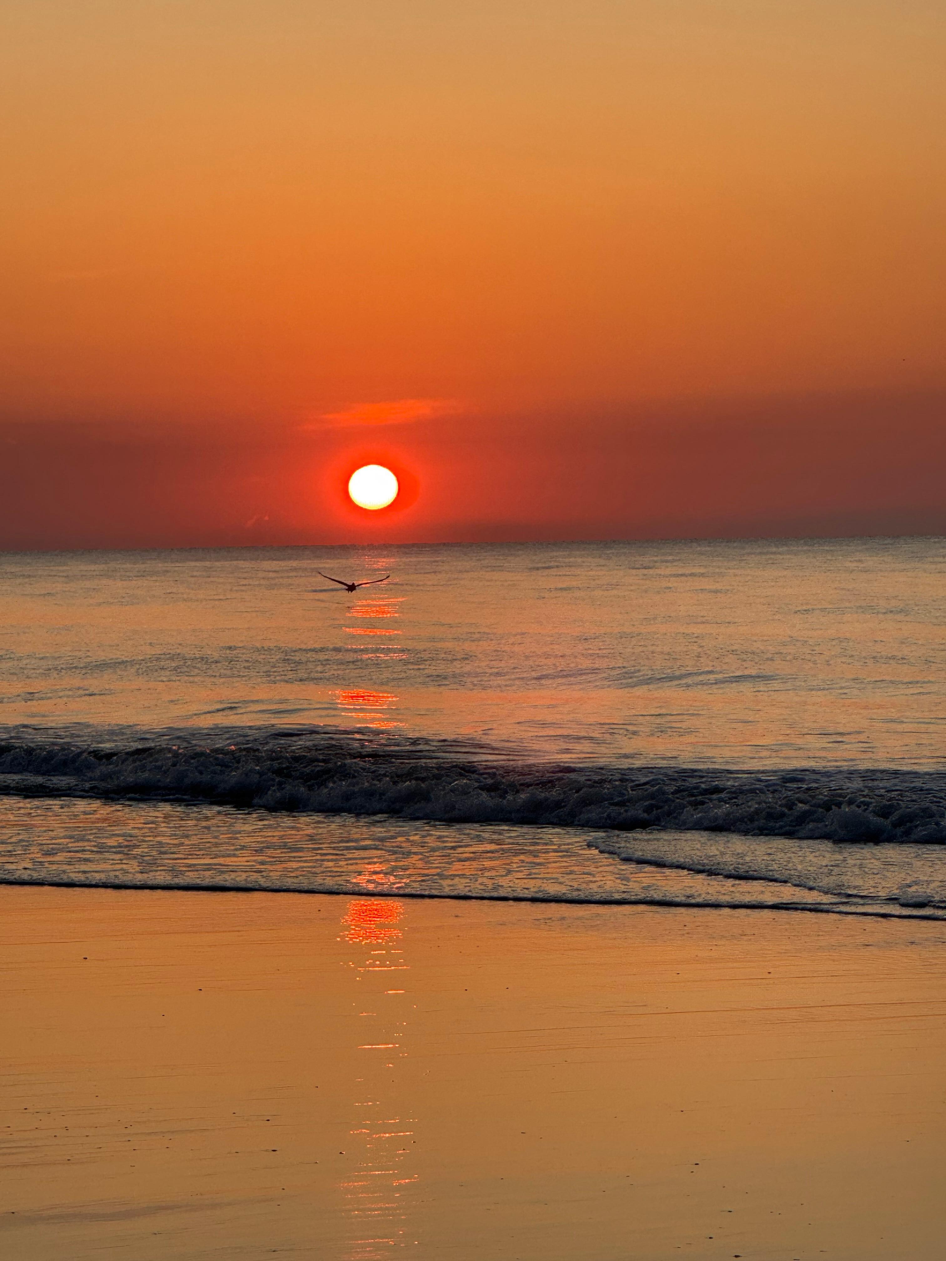 Beautiful sunrise on East Beach