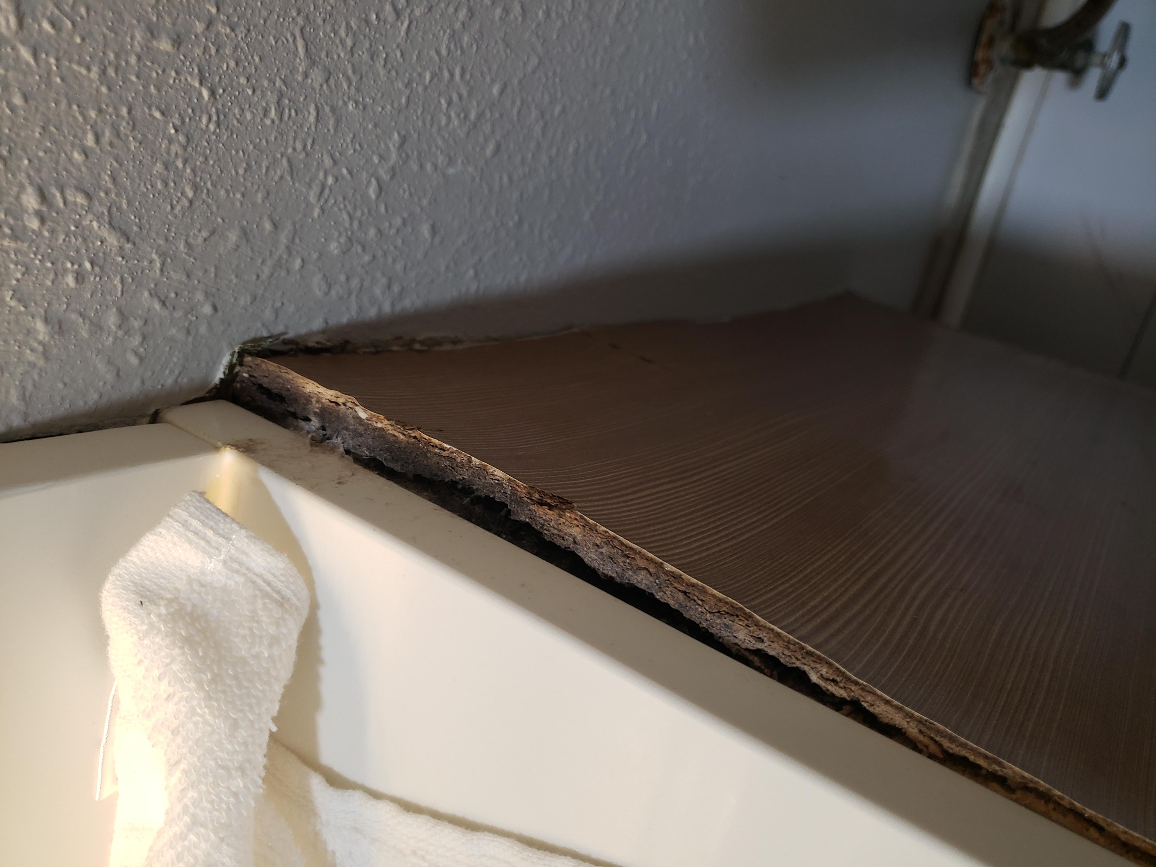 Warped sink