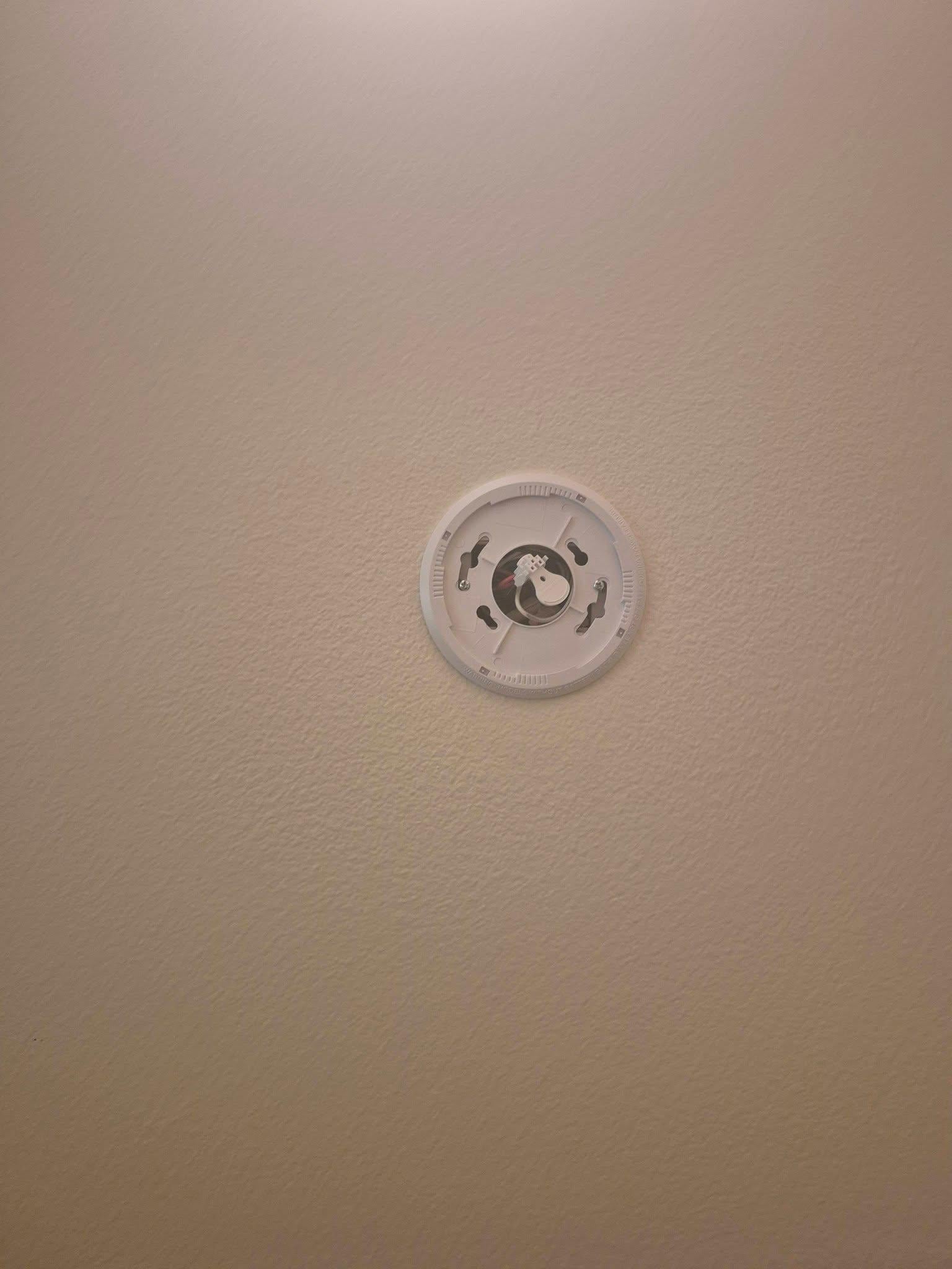 missing smoke detector in one room