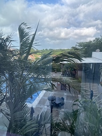 Pool view from our room