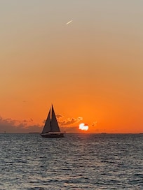 It was only a 5 minute walk from the VRBO to board the boat for our beautiful sunset sail.