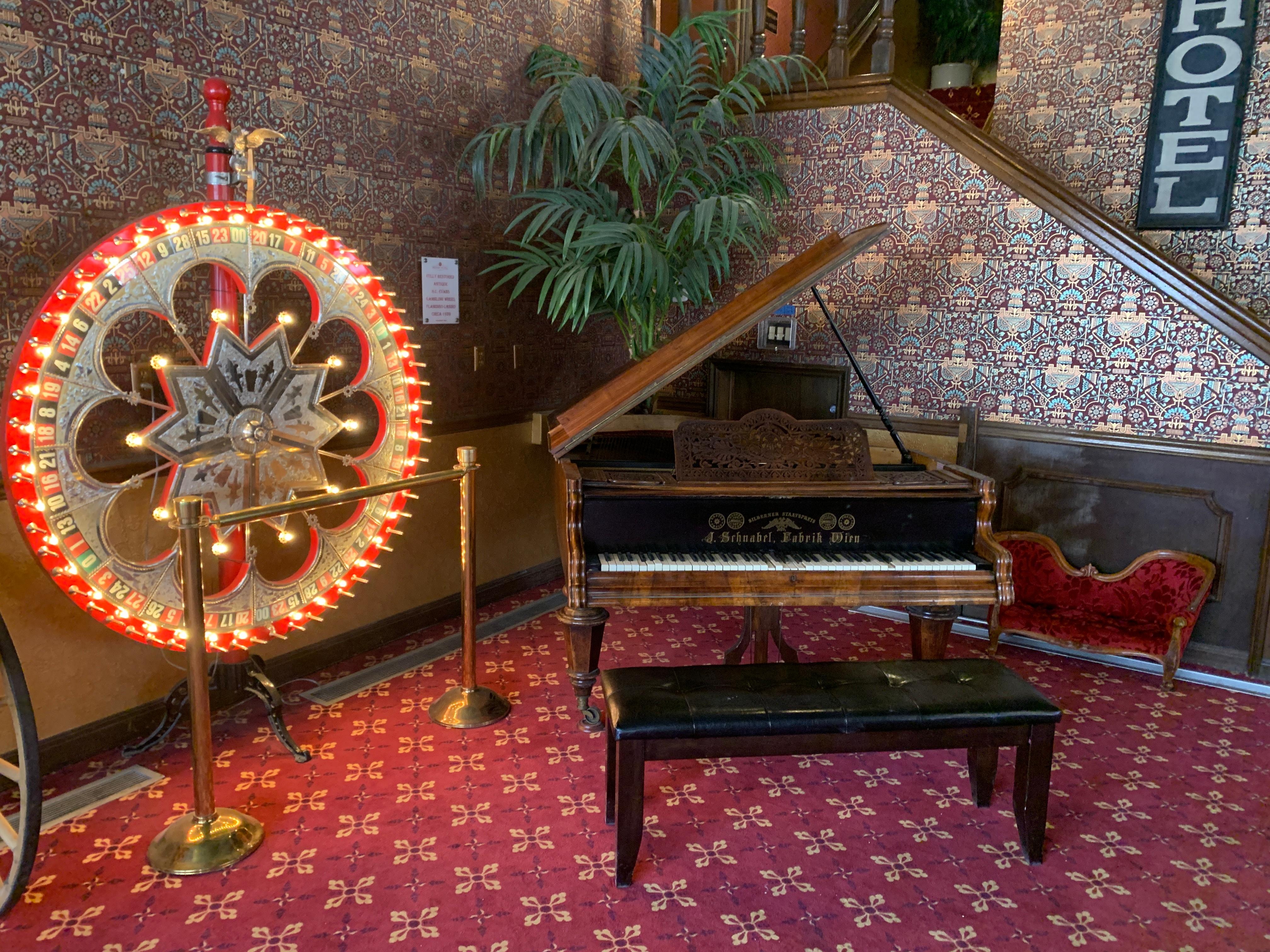 Piano in the lobby