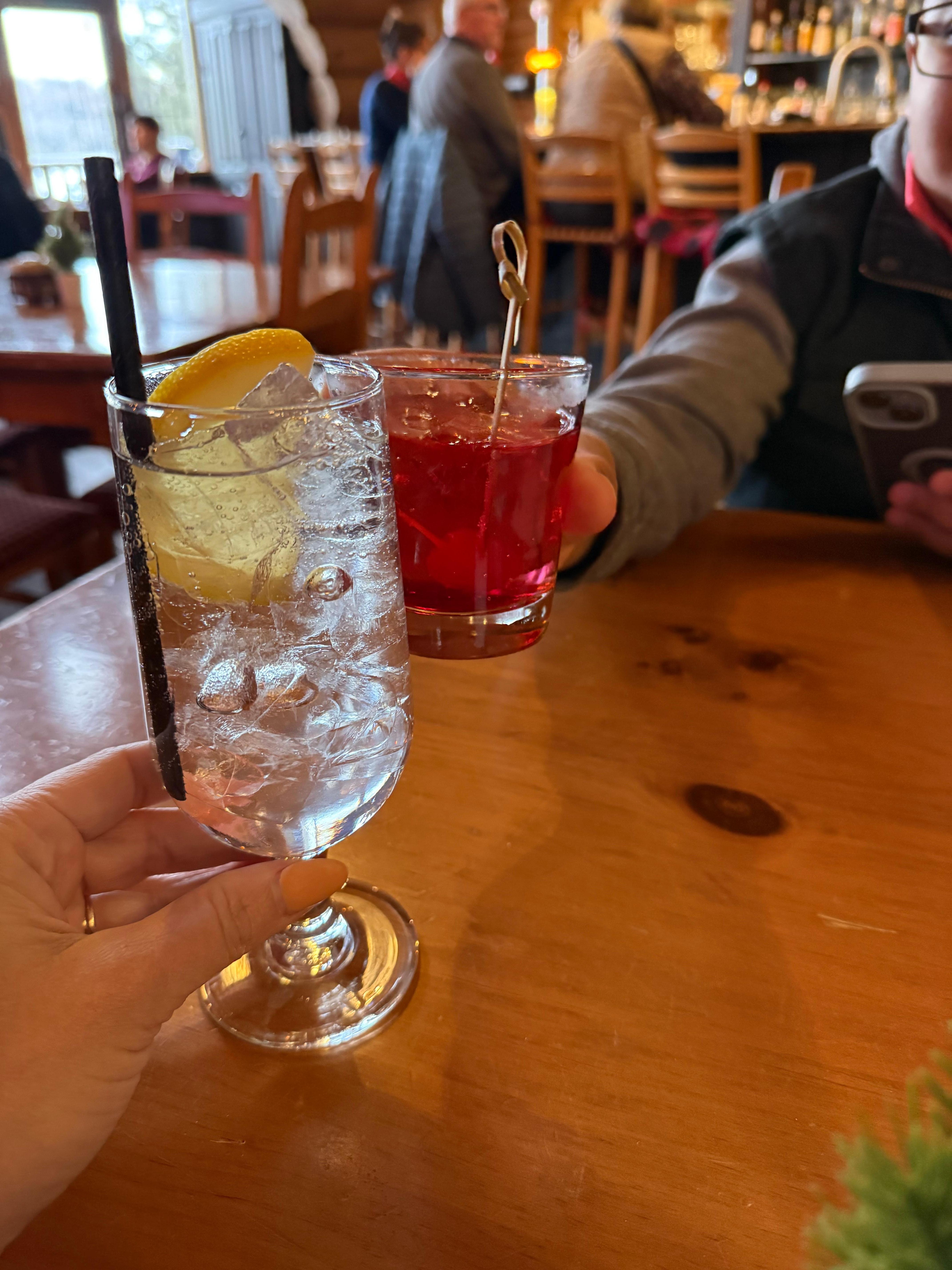 restaurant / bar area - very busy, understaffed and food undercooked 