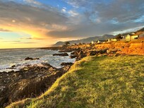 Sunset from the cliffs - just a stone’s throw from the house.