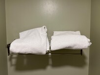 Towels don’t look like being housekeeped