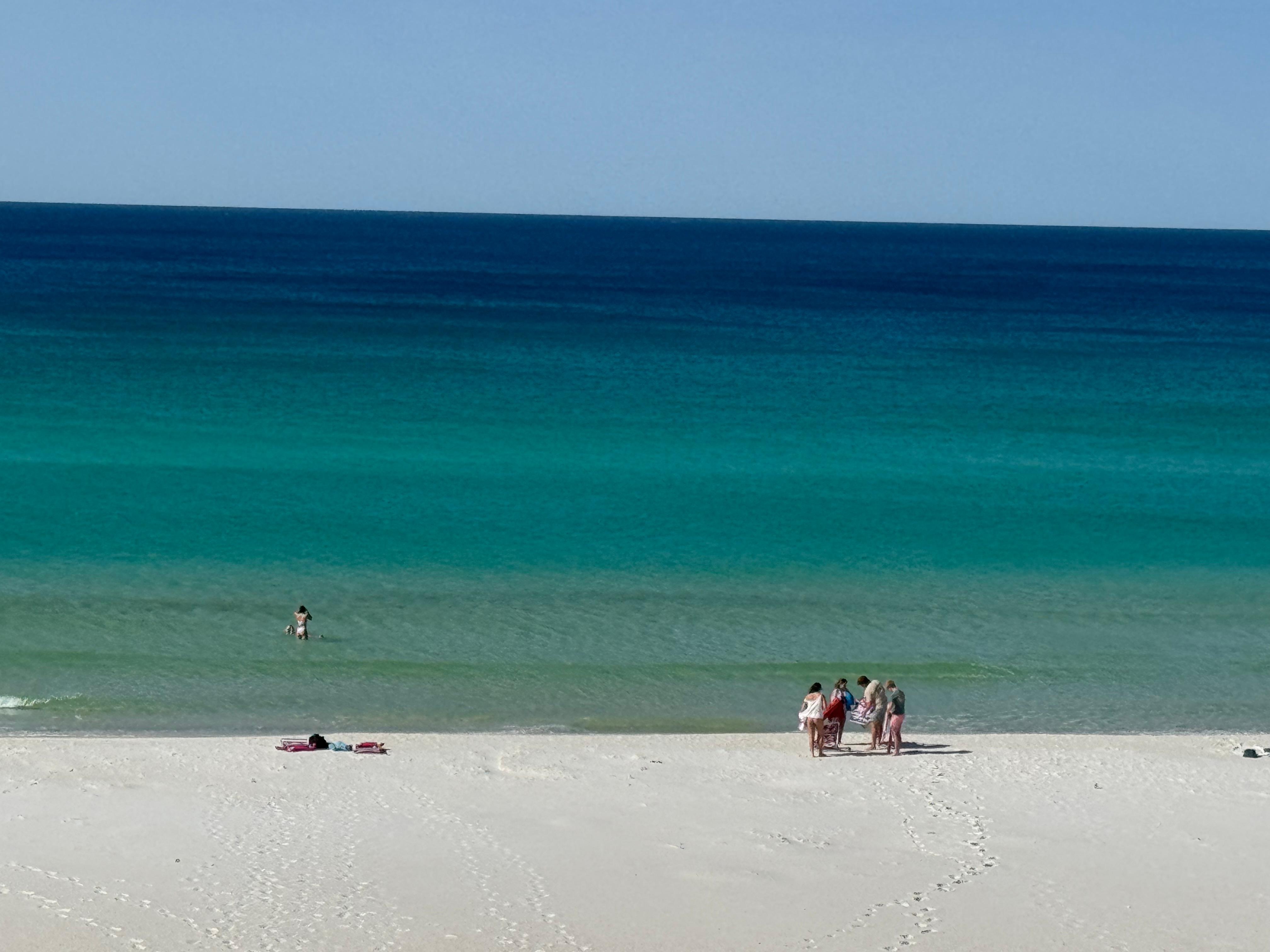 Beautiful beach with clear water Saturday 
