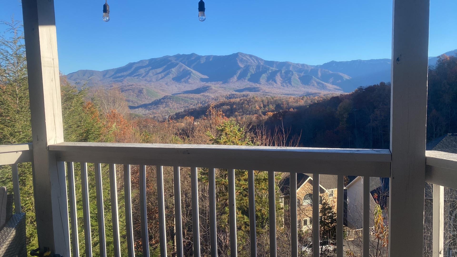 View from the deck ❤️⛰️