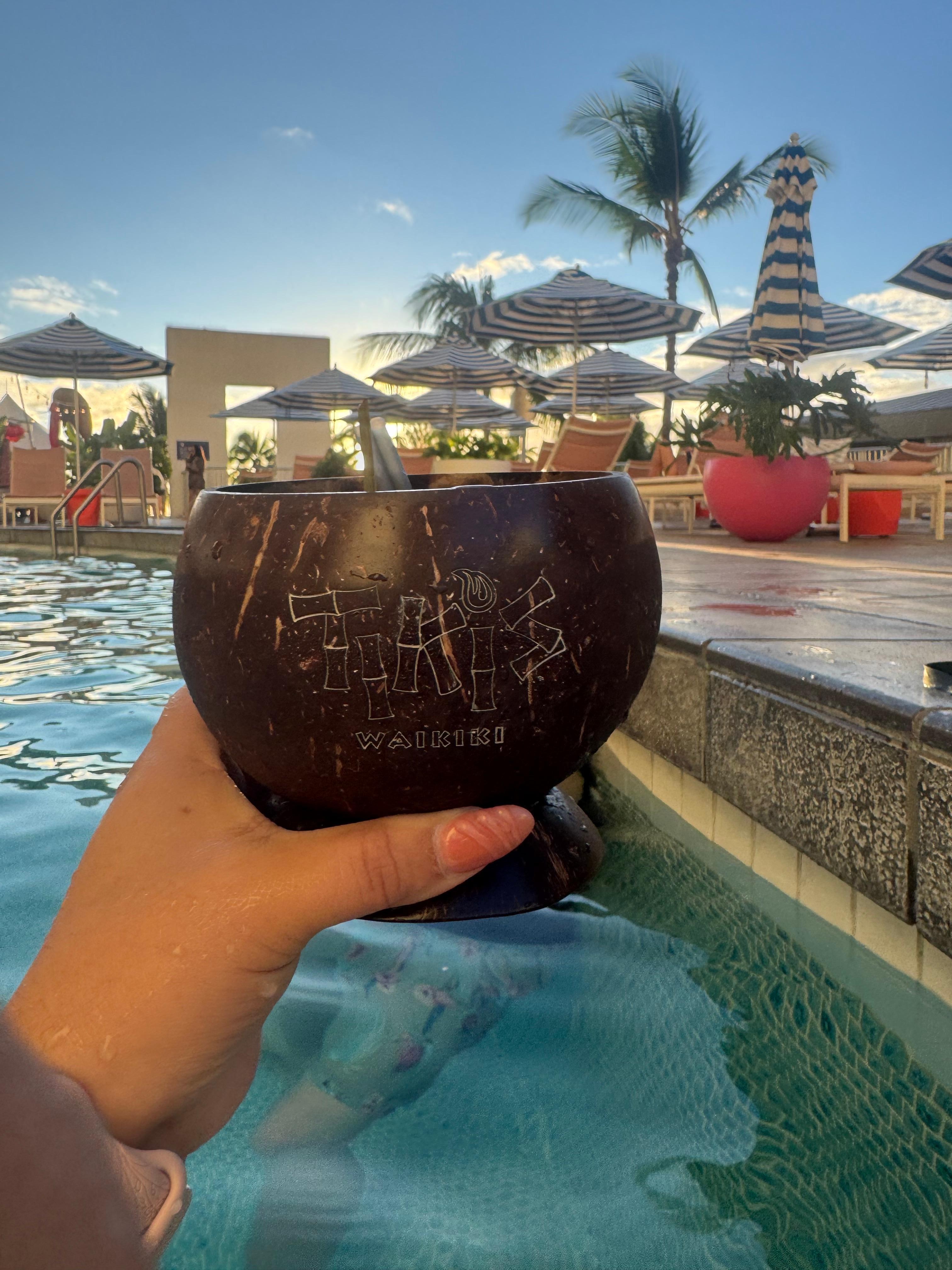 Coconut mojito by the pool was delicious 