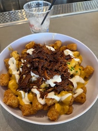 Food at bar near the pool is great!