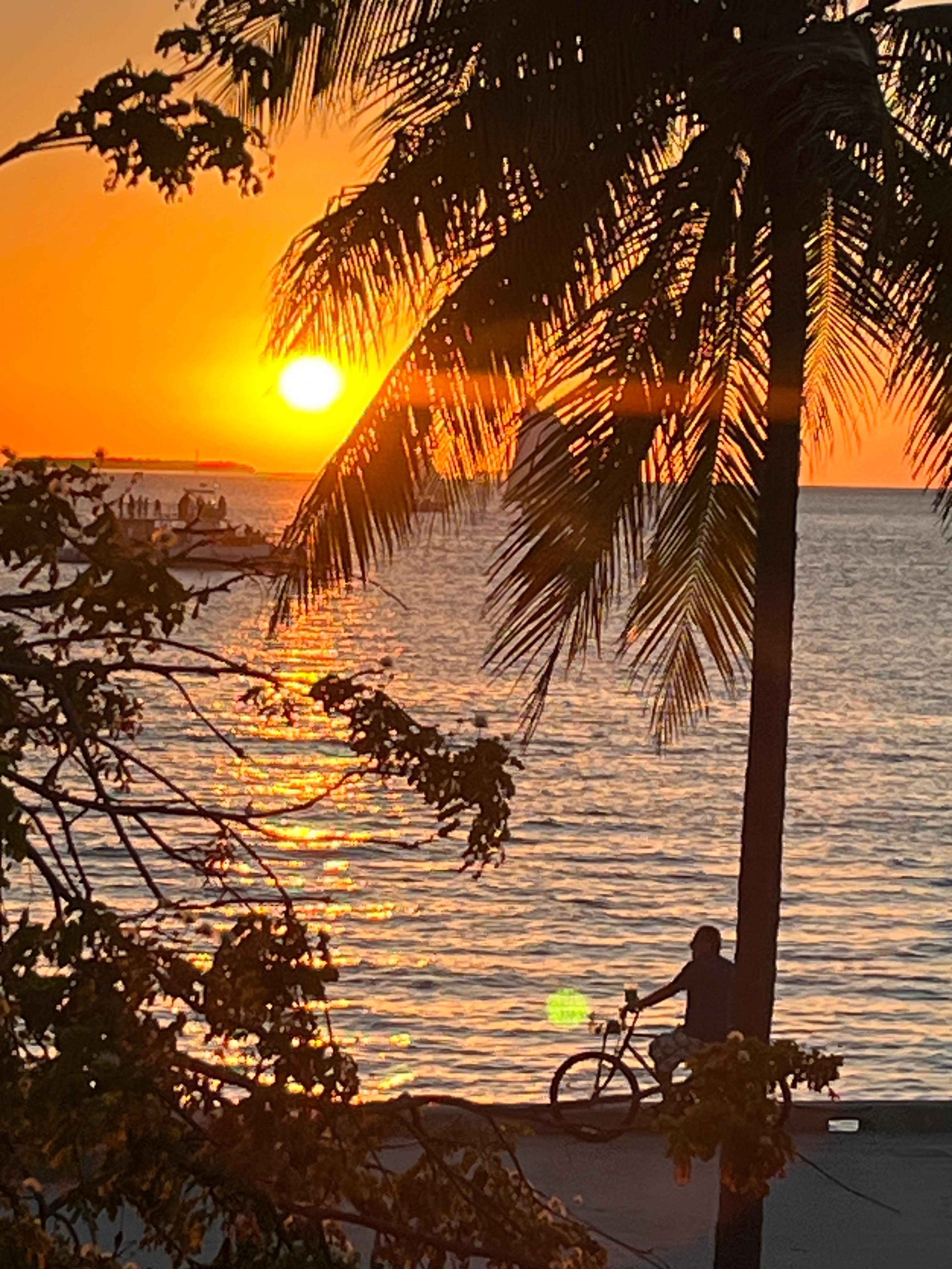 Sunset from the deck. 