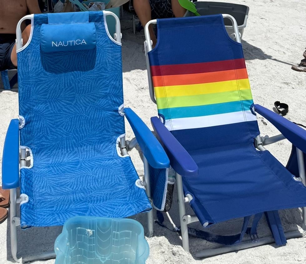 Excellent quality chairs that had a high back to accommodate my tall husband and son!