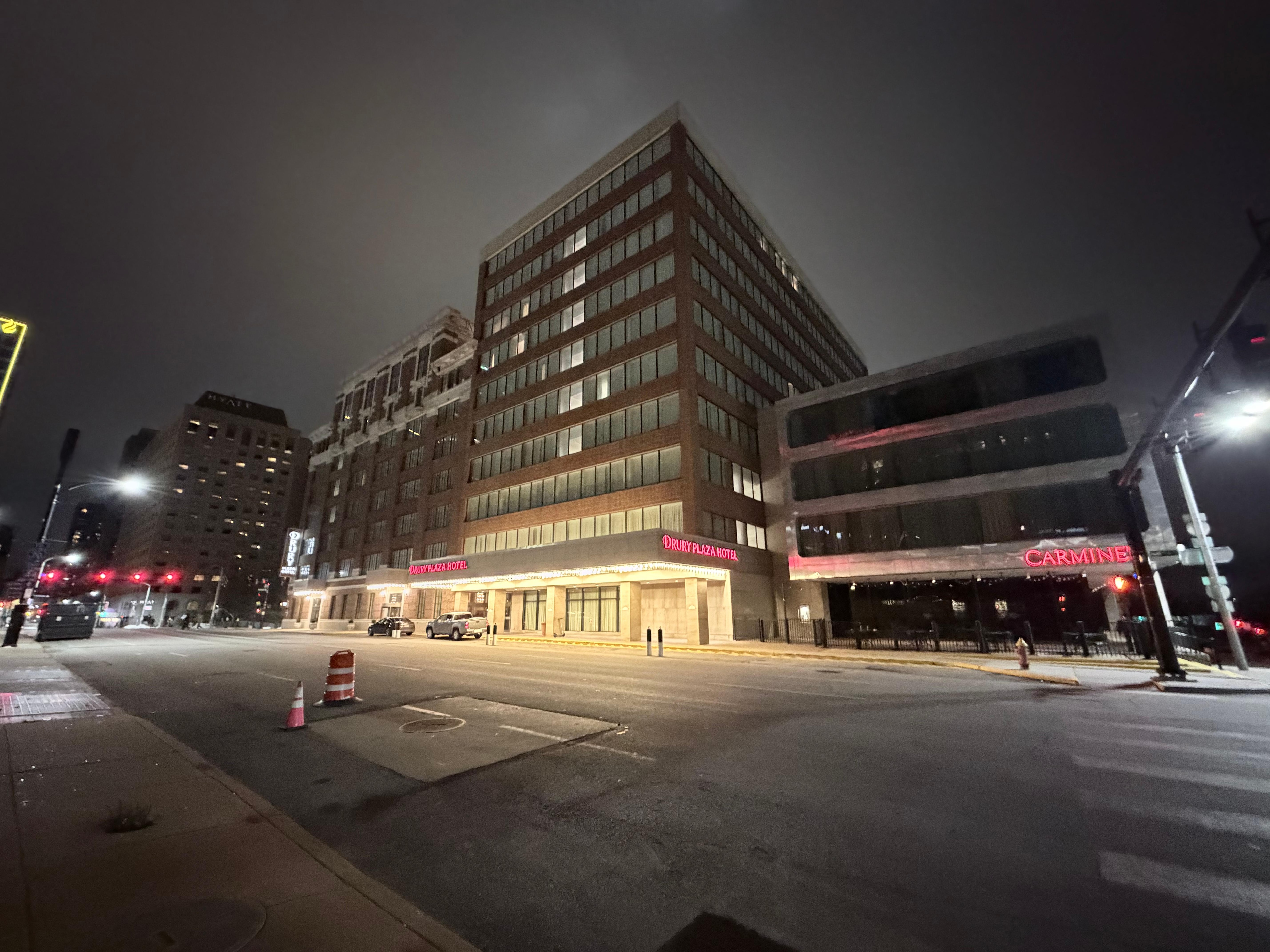 Three buildings over 100 years old were renovated and combined to form this historic hotel