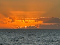 An amazing sunrise from the villa