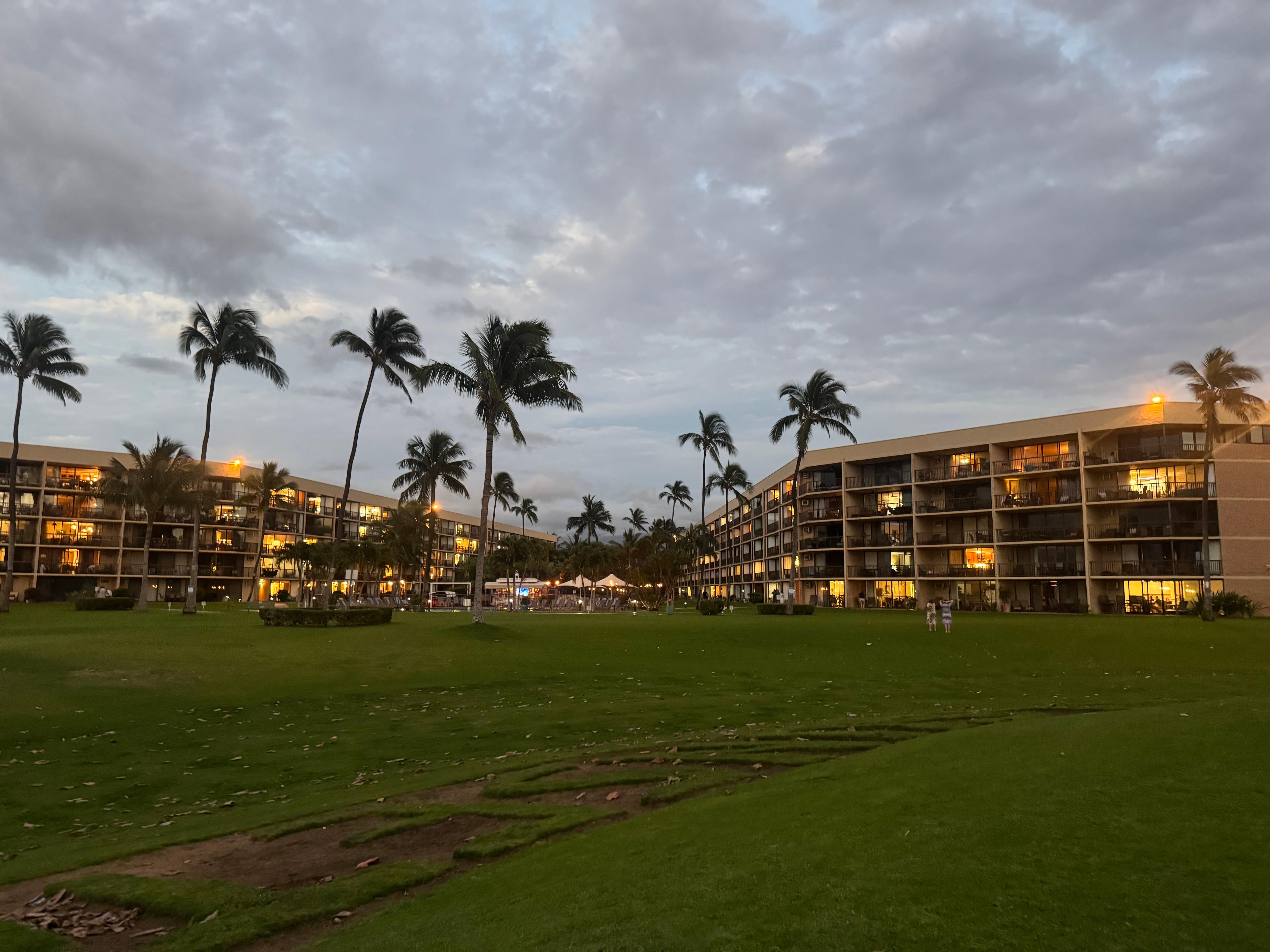 Looking from the beach. 