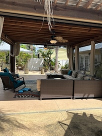 Covered sitting area
