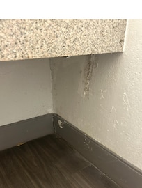 Just one example of the worn room located in the bathroom