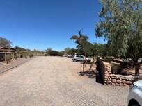 In front of reception