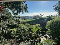 View from deck to harbor