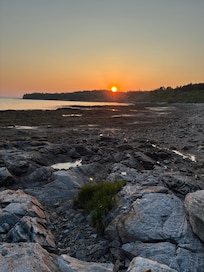 Sunset from the picnic area on the cove