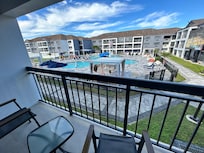 Pool view from balcony