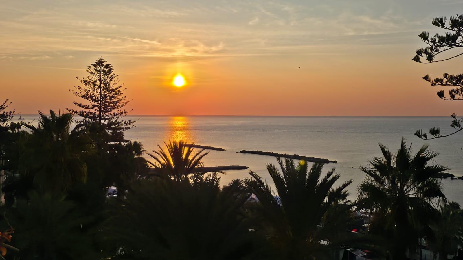 Lever de soleil de la chambre