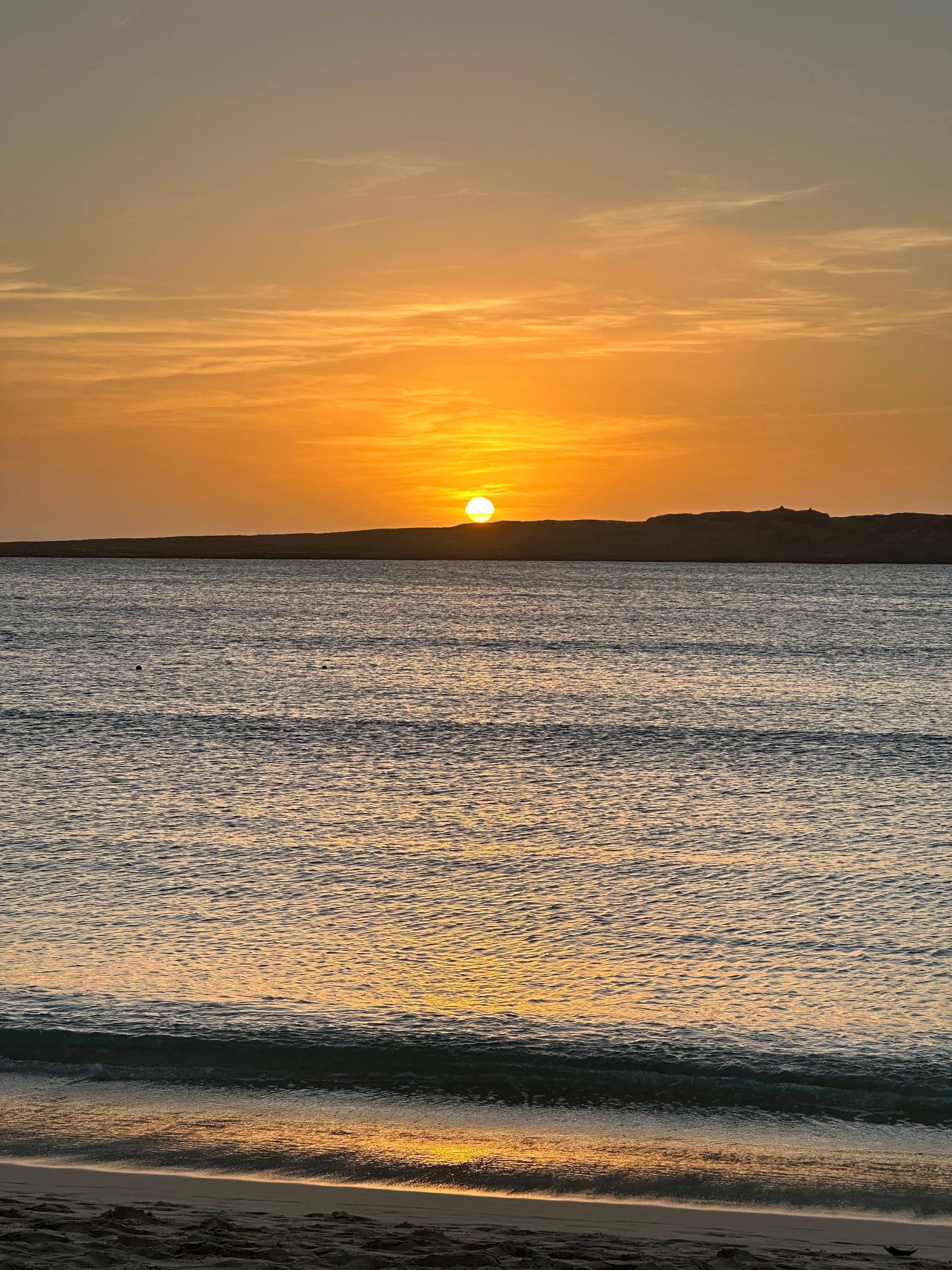 Coucher de soleil depuis le roof-top