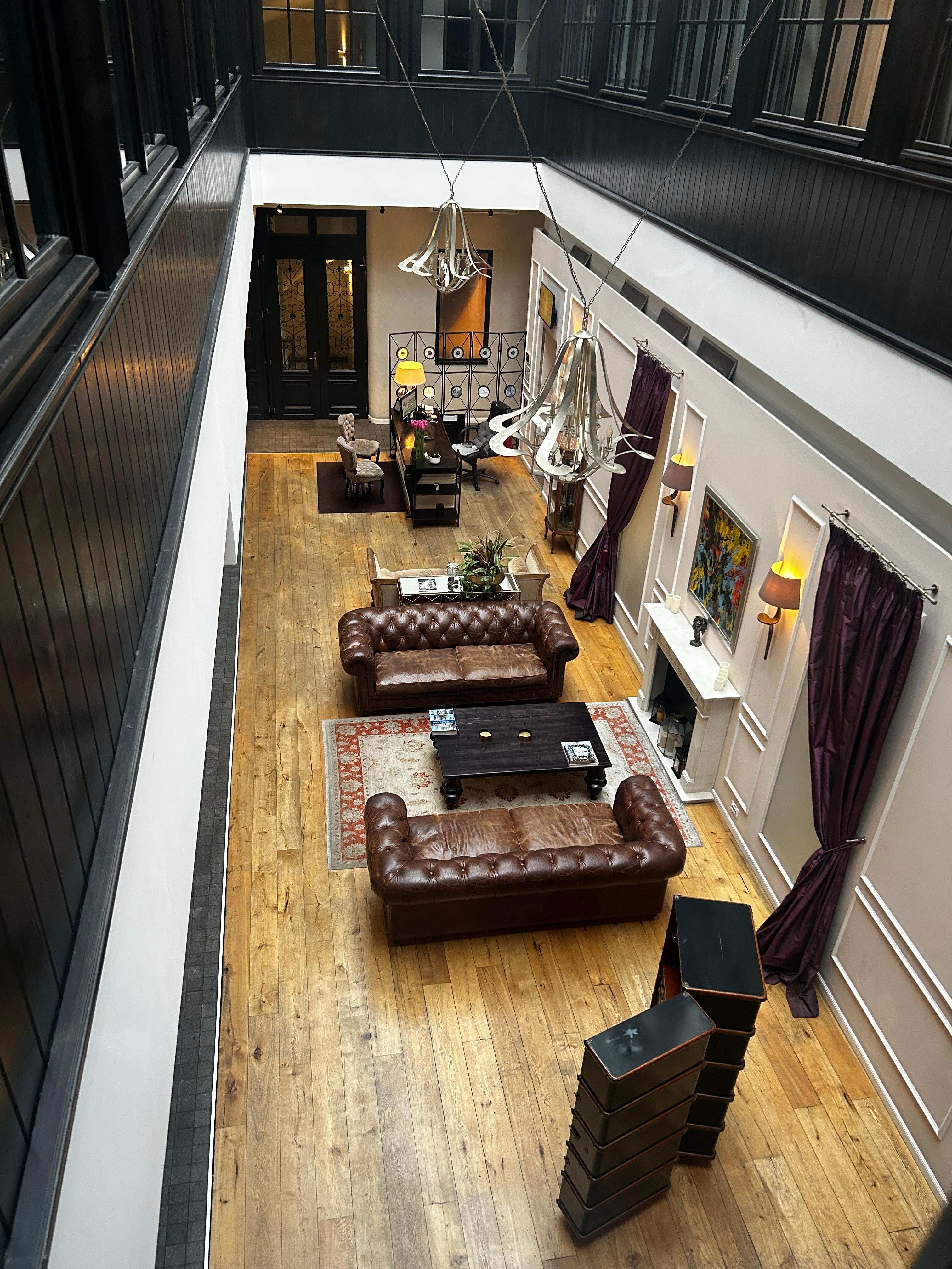 Reception from upper floor 