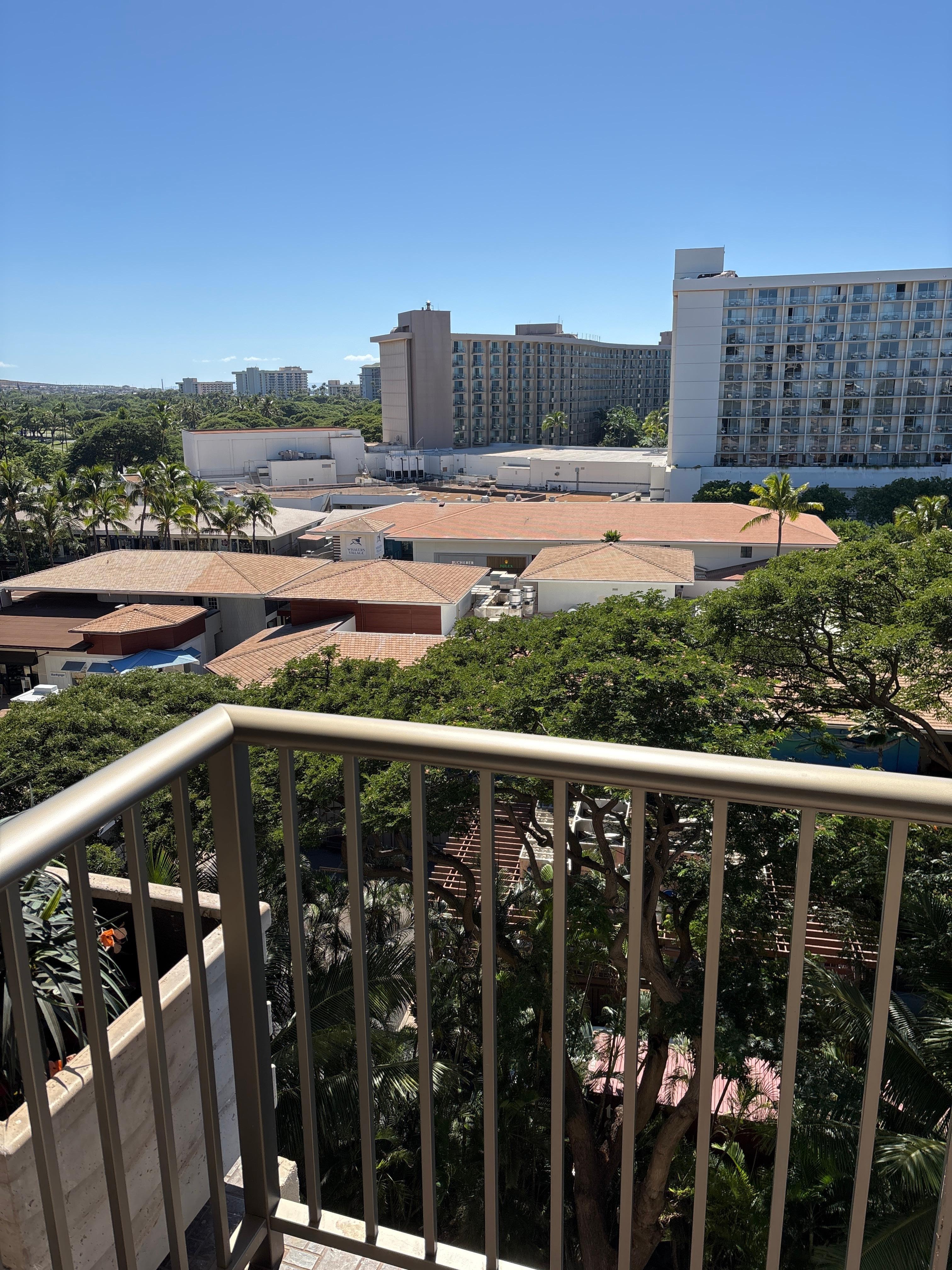 Again from room - the rooftops are Whalers Village