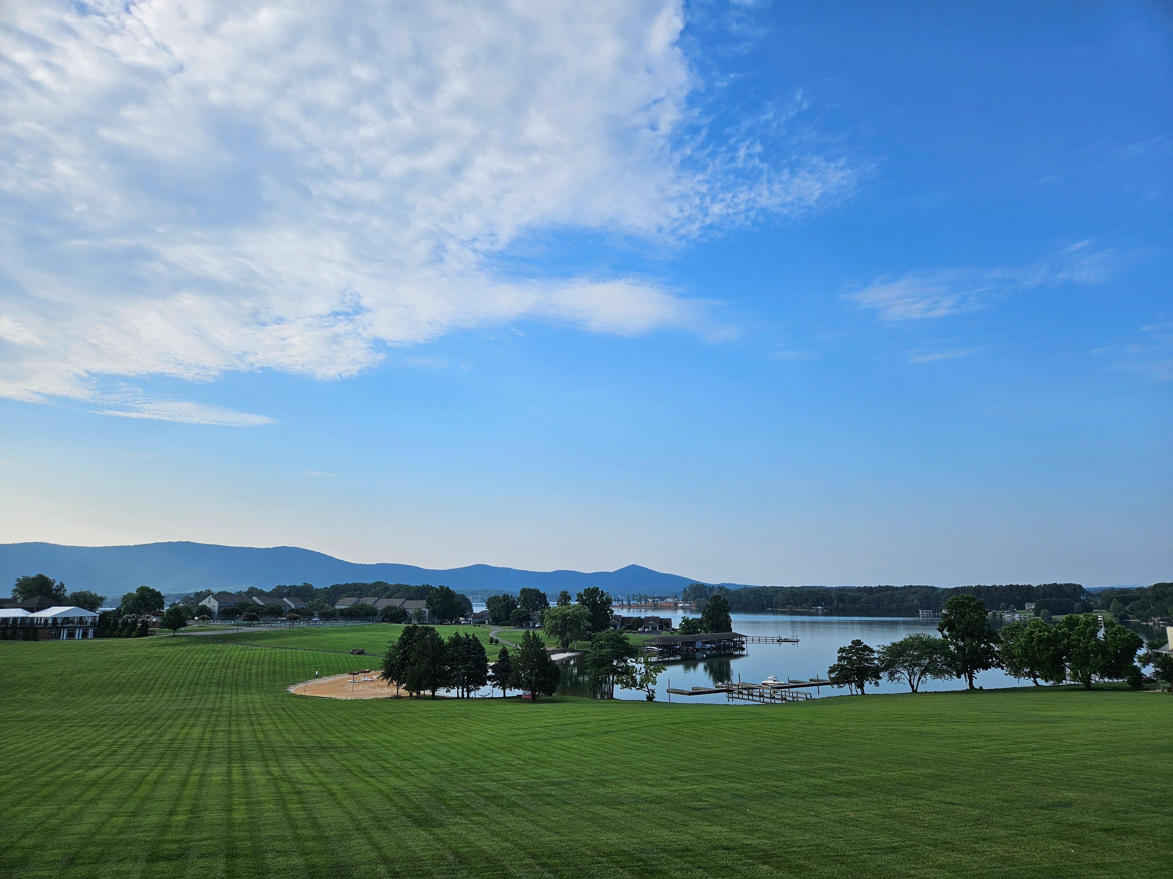 View from the deck in the morning. 