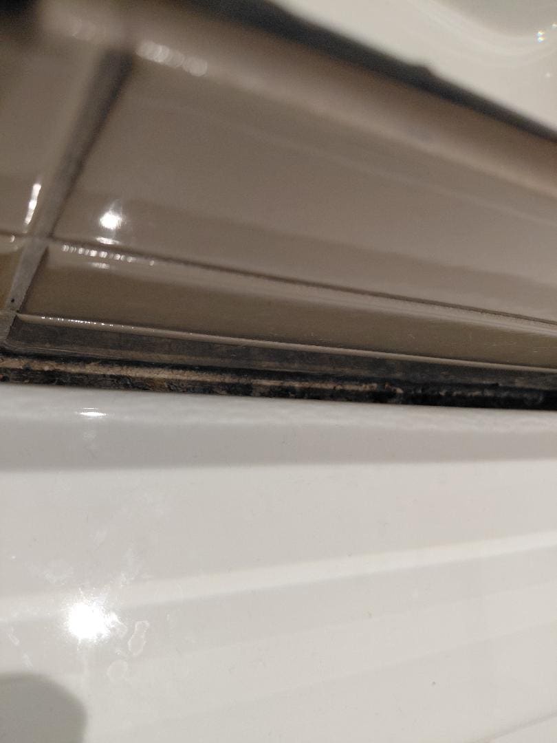 Mold behind sink