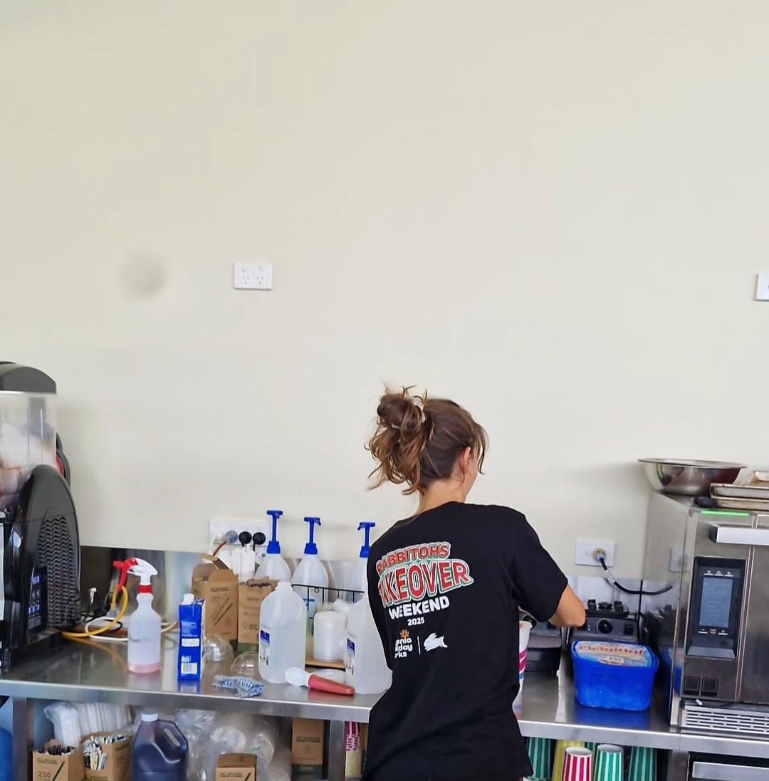 There was a girl working at the café whose name I didn’t get, but she was very kind and helpful. She allowed my children to use their bike time later because of the hot weather and gave us great advice for kayaking. We are very thankful to her.