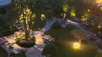Jardin de l’hôtel de nuit