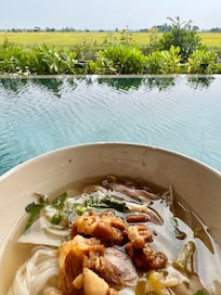 Breakfast by the pool