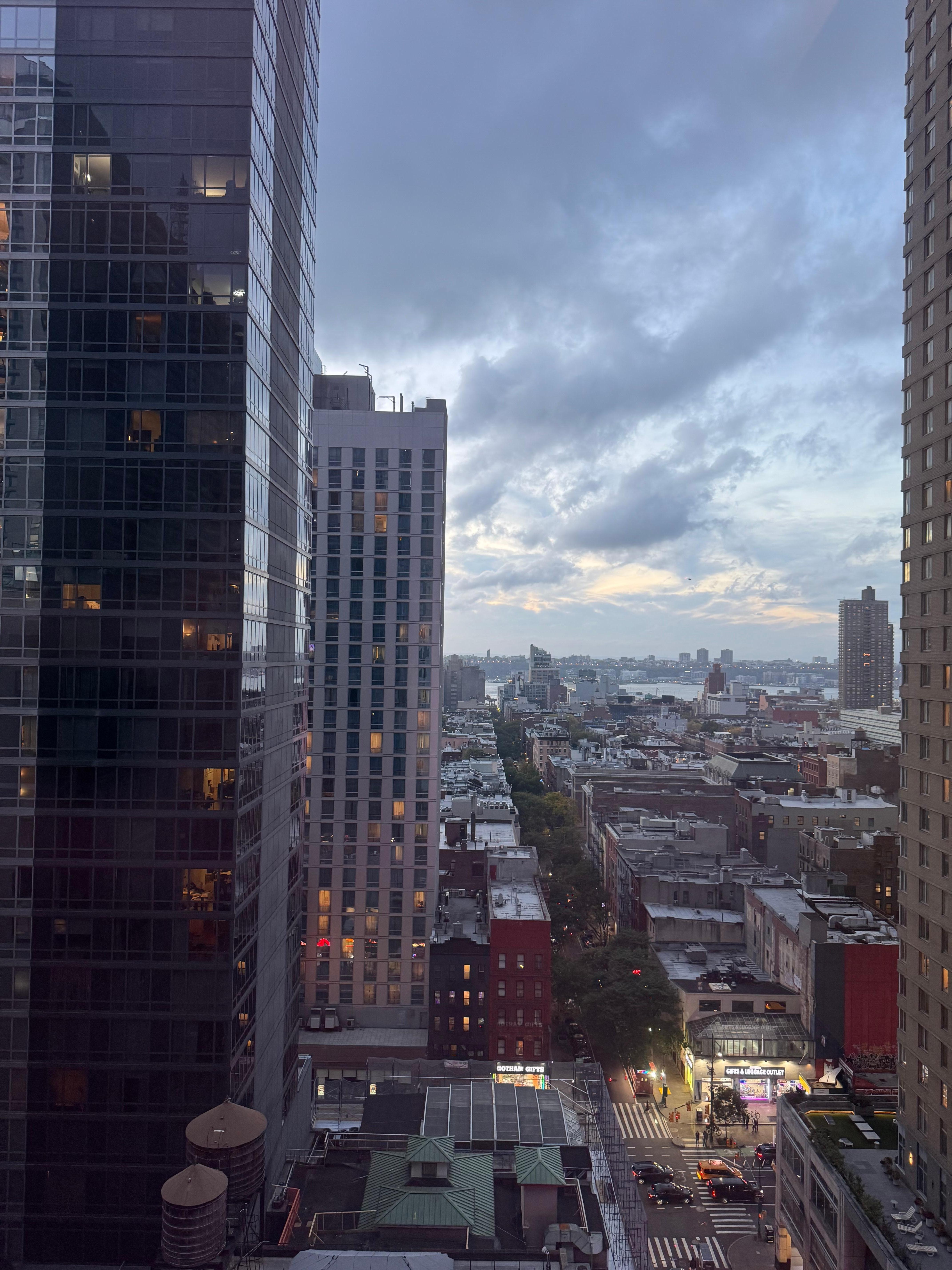 Vista corredor do hotel
