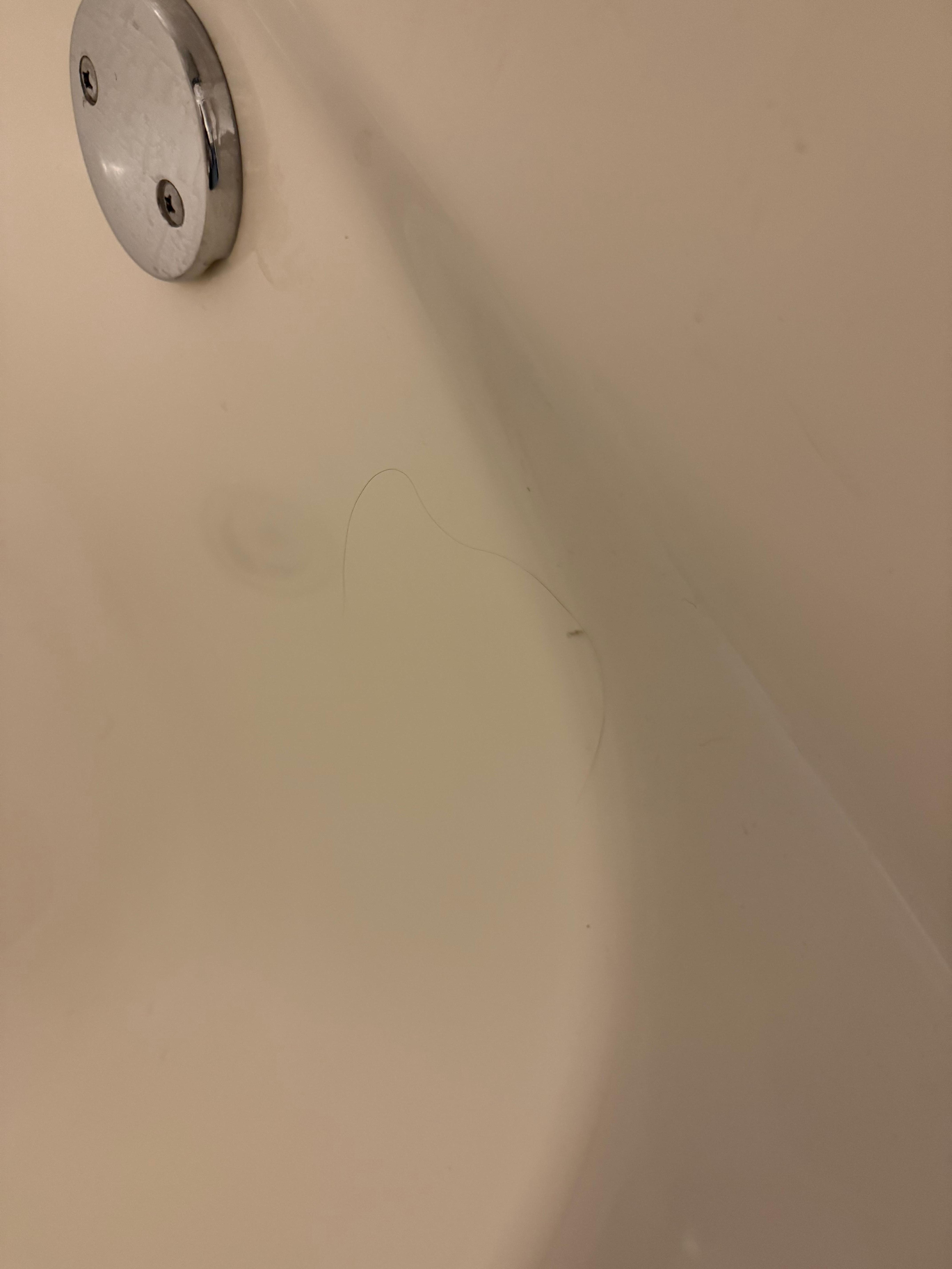 Large hair in shower 