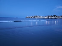 From the beach.