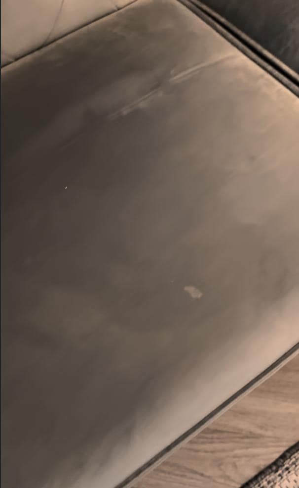 Mystery stains on couch