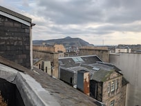 View of Arthur's Seat from rooftop patio.