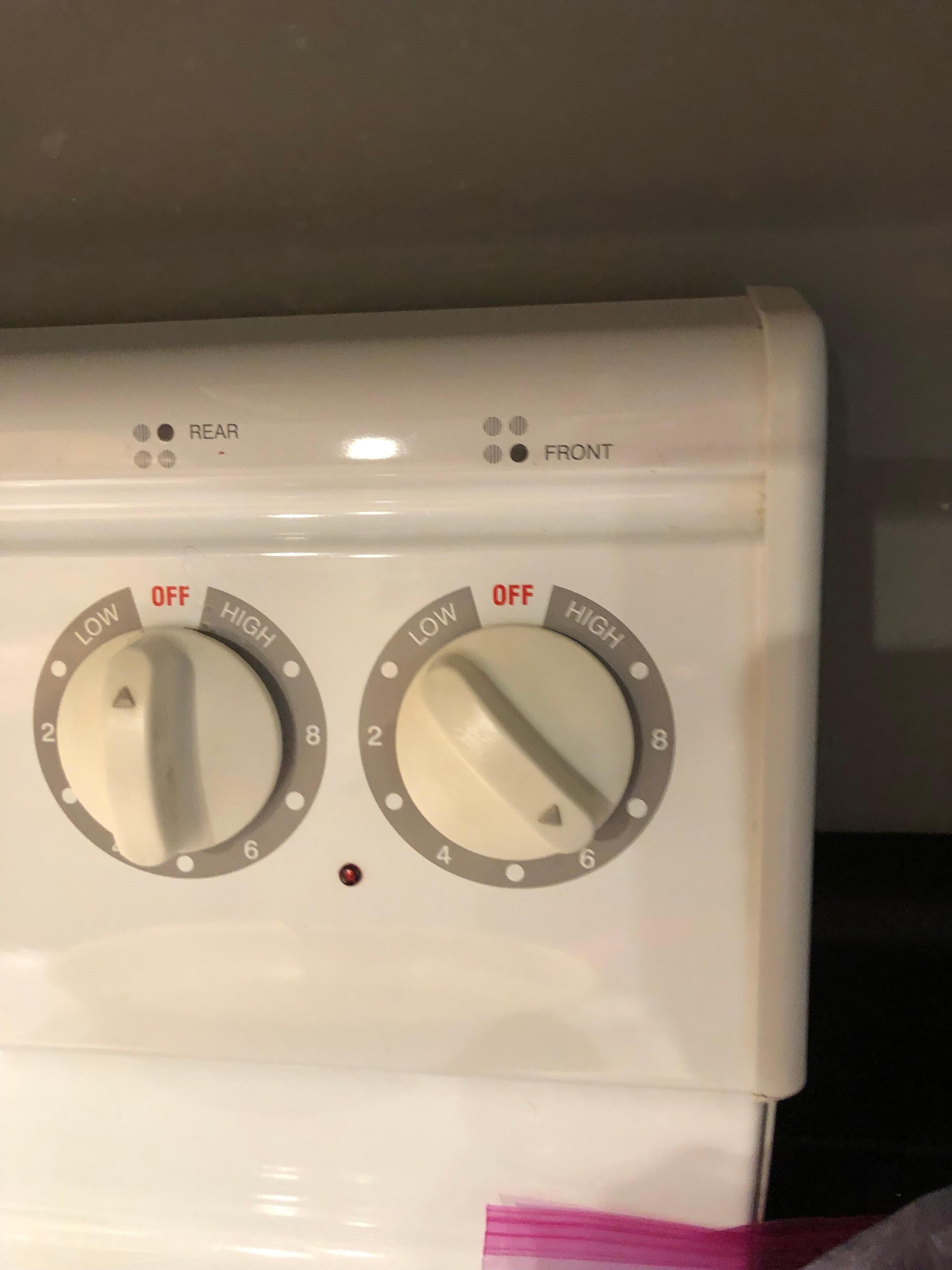 Stove knob off not working