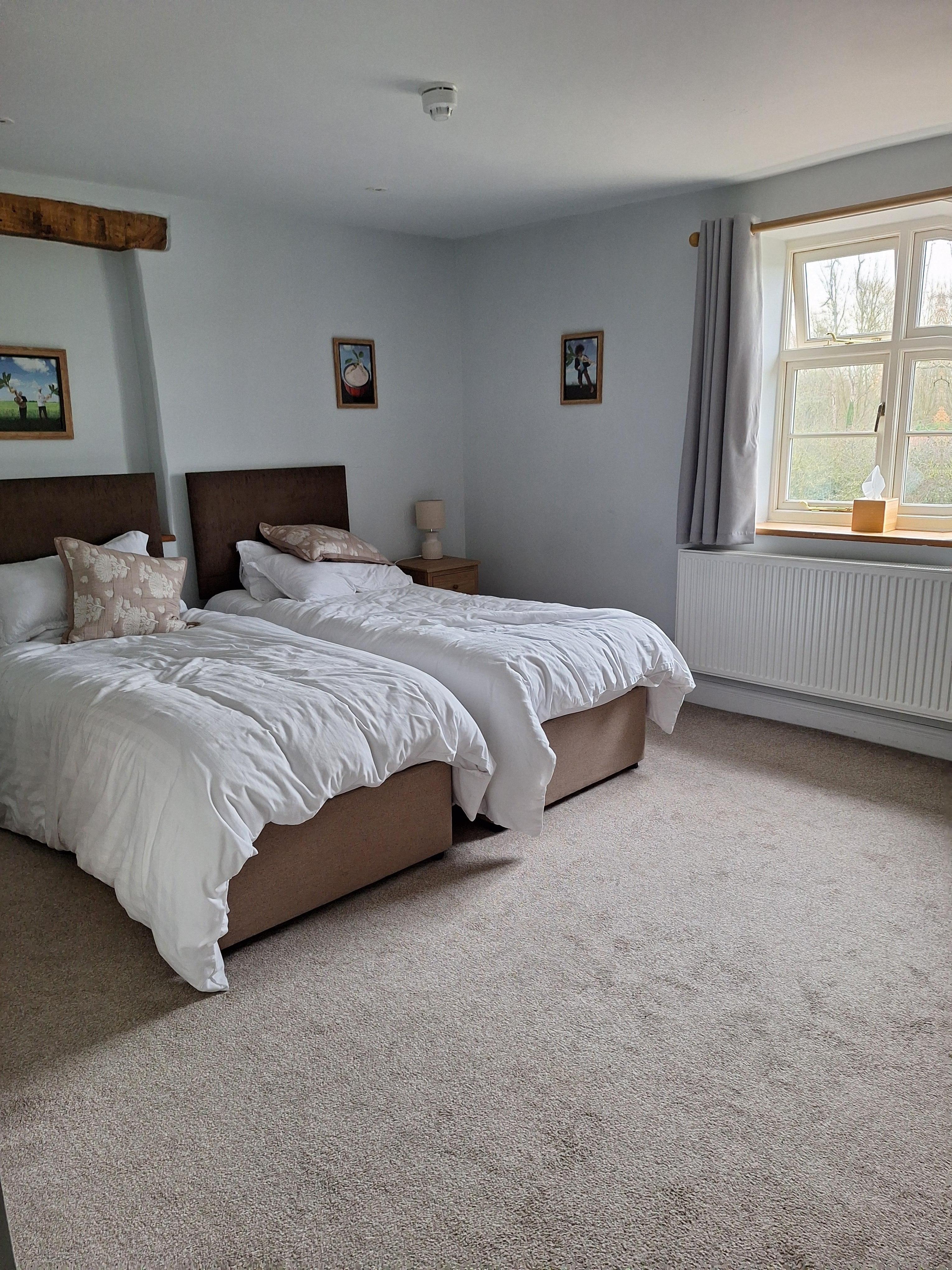 Twin room at front of pub