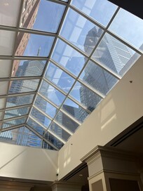 View from the lobby of those two main Philly buildings