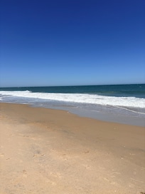 Afternoon beach walk view.