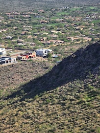 Went on a hike and could see the house.