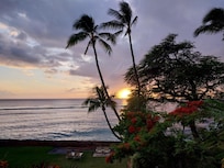 Maui sunset from the lanai.