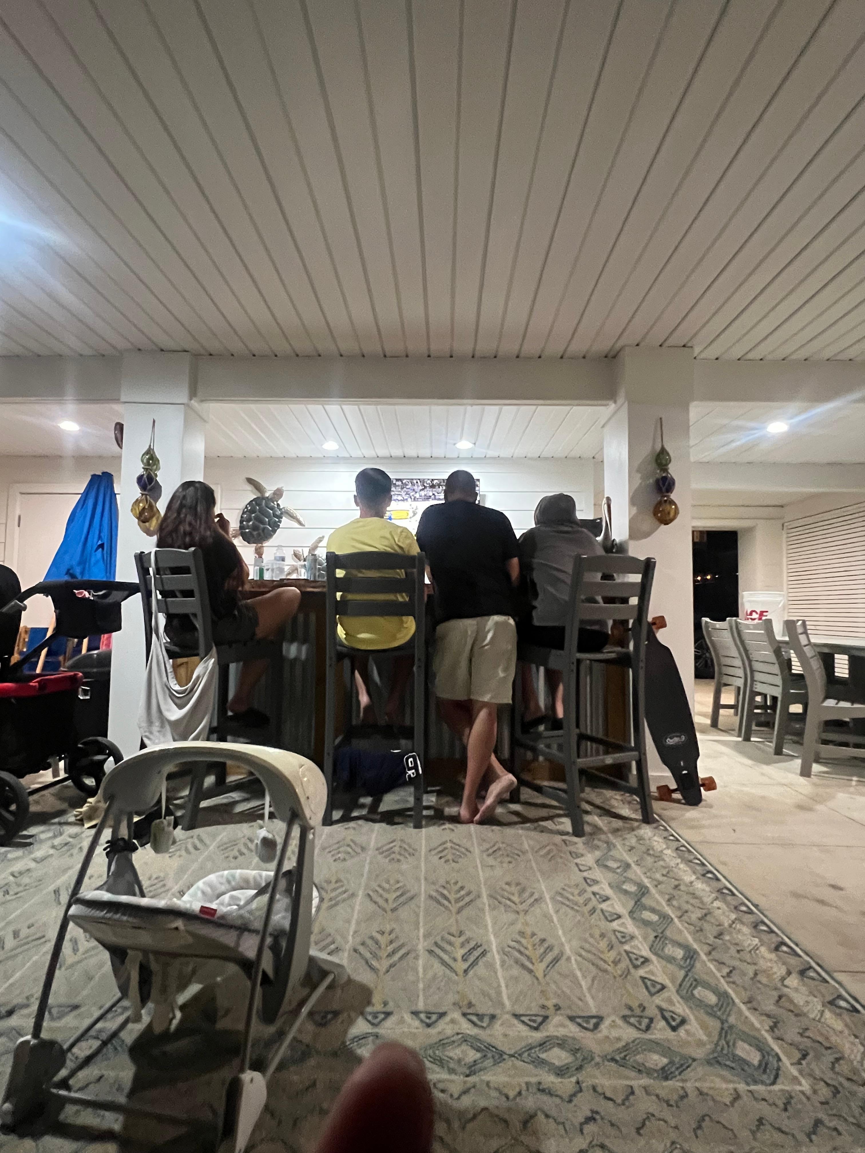 Enjoying the Pacers game! 