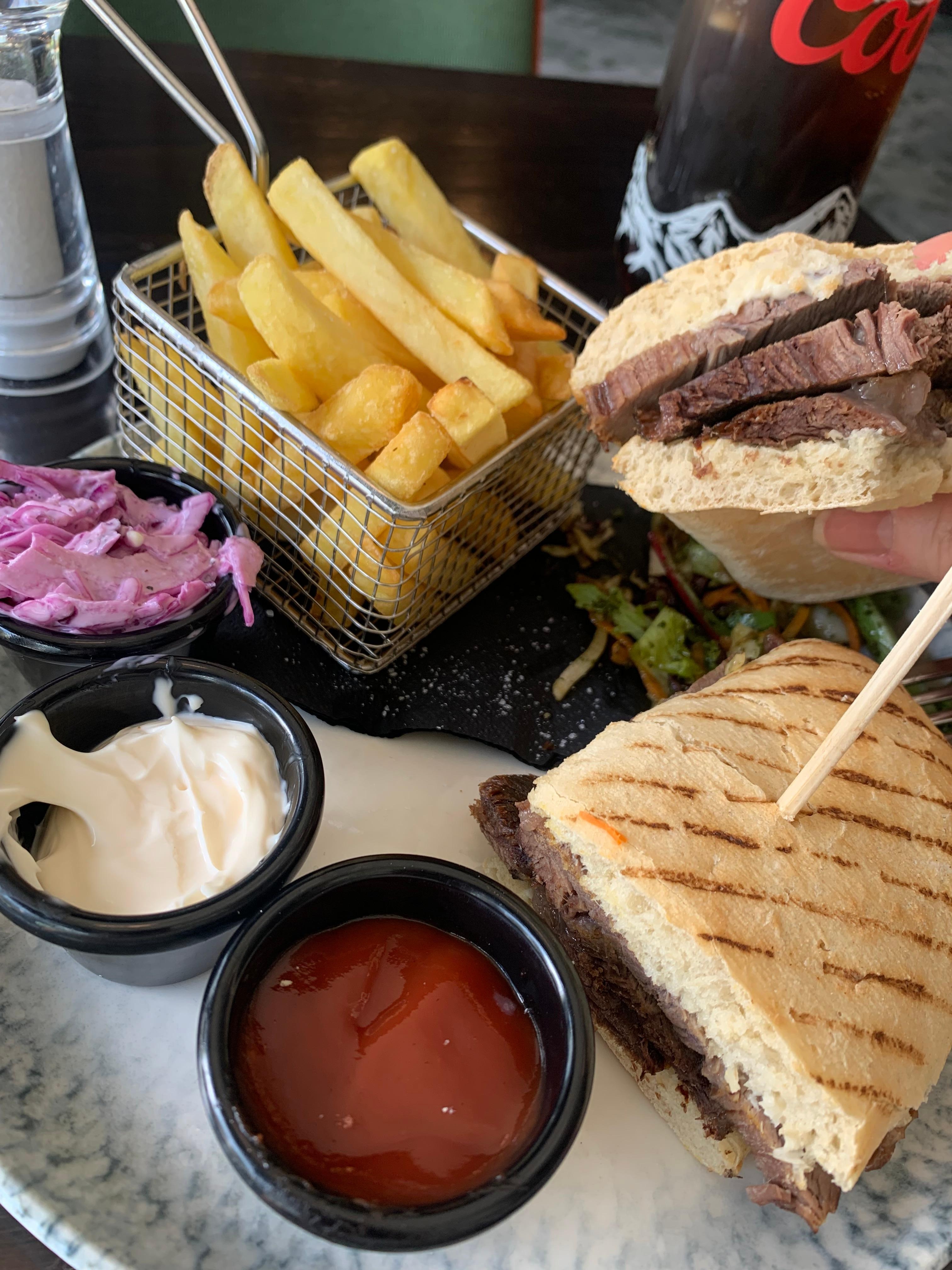 Highly recommend the roast beef ciabatta for lunch. It was exceptional 