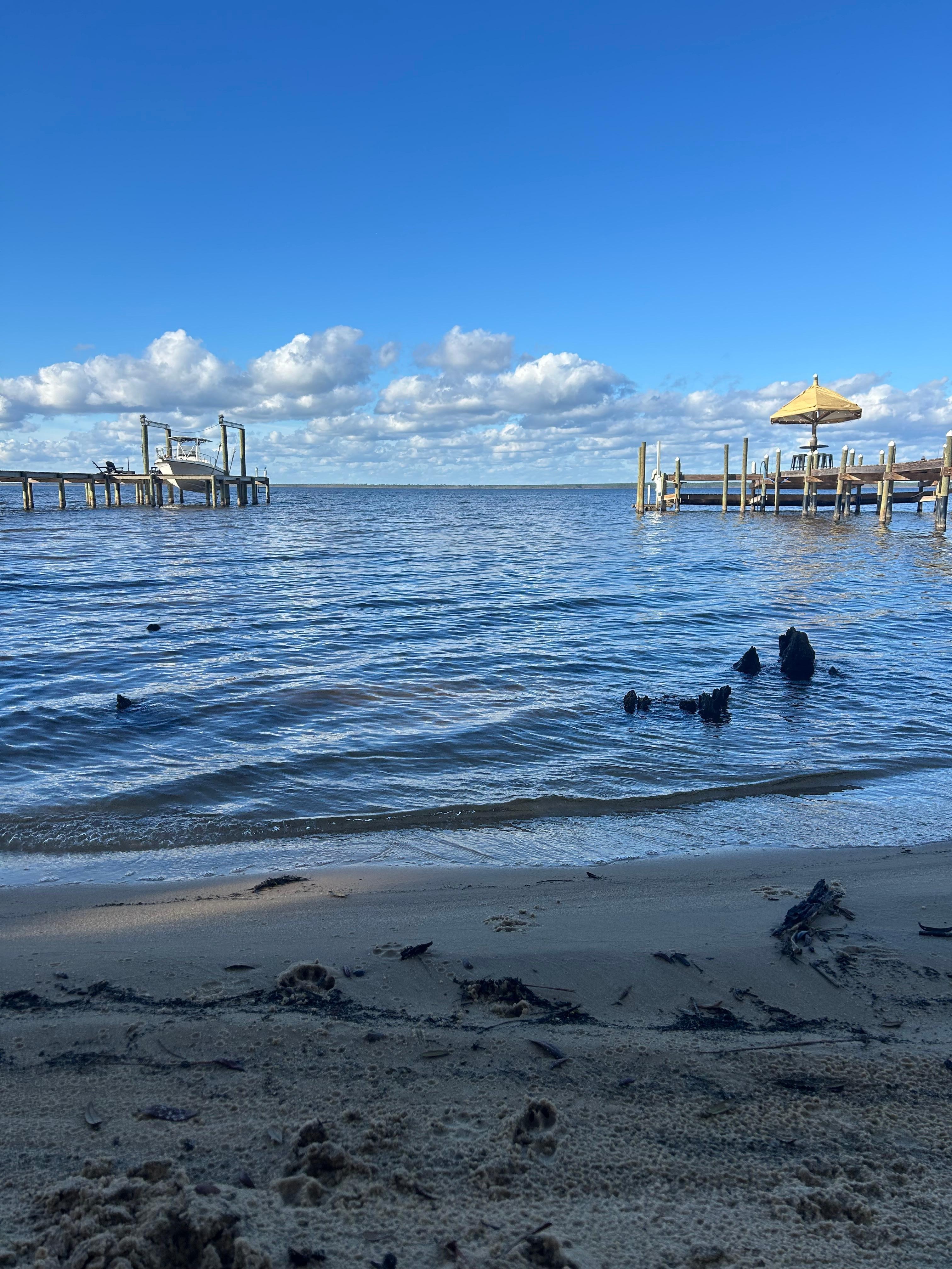 Sitting on the beach of the bay will wash away any stress😌