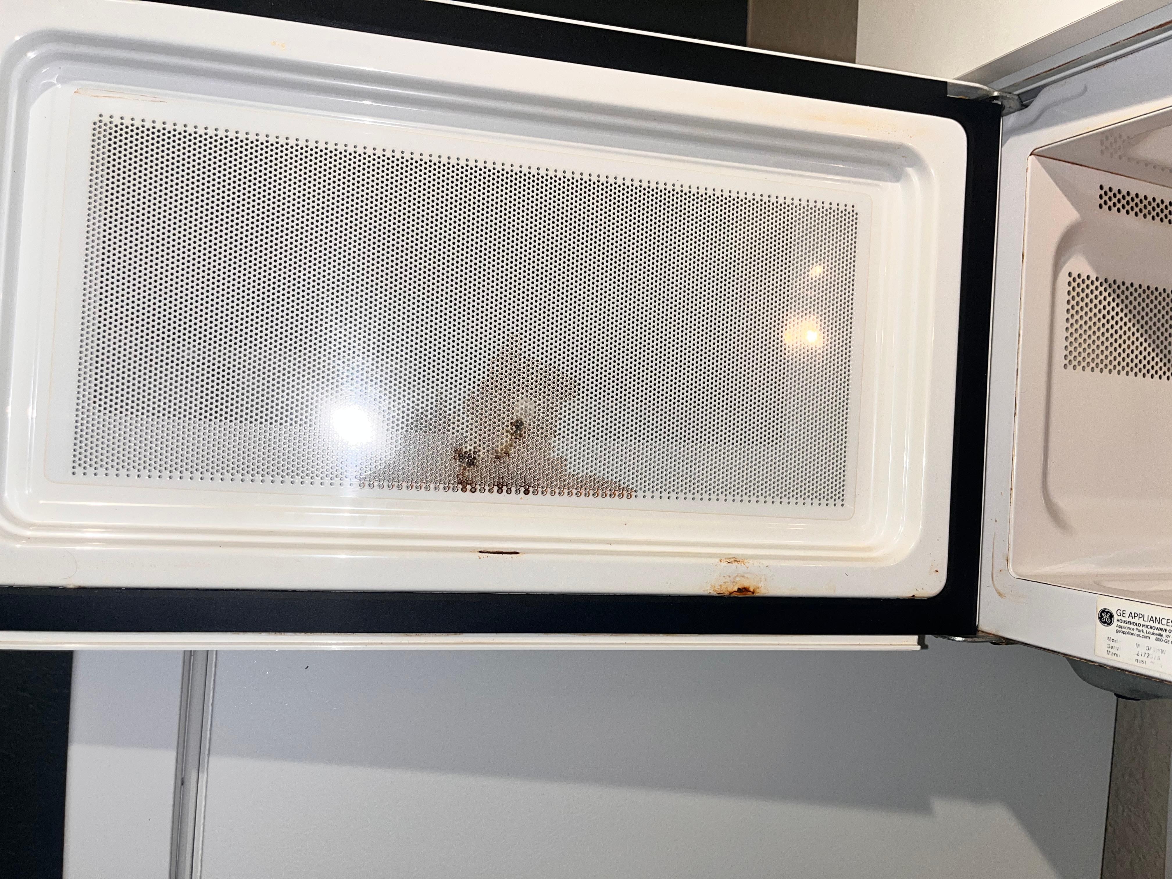 Microwave was rusting